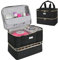 IVODEELA Nail Polish Organisers,Nail Varnish Storage,Double-Layer Carrying Case Storage Bag Holds 40 Bottles (15ml-0.5 fl.oz) and 1 Lamp,Portable Holder Supplies,Black, 1.0 count