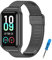 BDIG Cinturino per Amazfit Band 7 Cinturini Metallo in Acciaio Inossidabile Bracciale di Ricambio Braccialetto da Polso Sostitutivo Wristband Cinturino per Amazfit Band 7