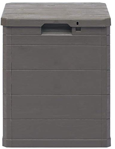 Keketa Homgoday Garten-Aufbewahrungsbox 90 L in Holzoptik Braun, ideal für Innen- und Außenbereich Model45685