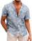 COOFANDY Hawaiian Shirts for Men Summer Short Sleeve Floral Shirt Regular Fit Beach Tropical Shirts Palm Leaf XL