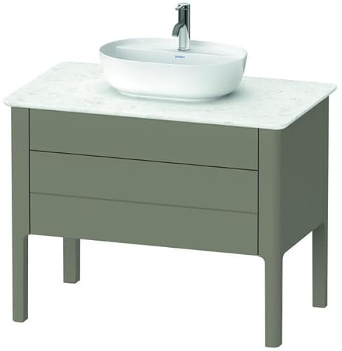 Duravit Luv Waschtischunterbau stehend LU9569, 938 x 570 mm, 1 Schubkasten, 1 Auszug, LU956909292, Farbe: Stein