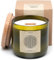 HAPPYSOY Duftkerze No. 4, 450g Sojawachs in hochwertig recyceltem Weinglas - mit Holzdeckel, Holzdocht - nachhaltiges Geschenk - brennt 90-100 Std - Blume des Lebens