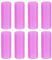 sourcing map 8pcs Silicone Straw Tips, Metal Straw Covers, Soft Reusable Straws Tips Fit for 12mm/0.47 OD Stainless Steel Straws, Purple