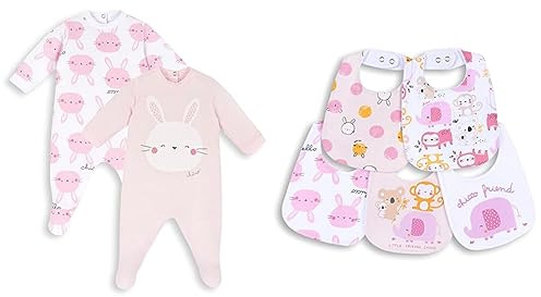 Chicco Tutina in Cotone+Bavaglia - Rosa, 0-3 mesi