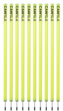 Cawila Academy Slalomstangen 10er Set, 100cm Länge, gelb