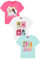 Barbie Confezione da 3 magliette da ragazza multipack, rosa, 3-4 Anni