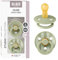 BIBS Colour Studio Schnuller 2er-Pack, BPA-frei, Kirschform Nippel. Naturkautschuk/Latex, Hergestellt in Dänemark, Größe 2 (6-18 Monate), Pin Sage