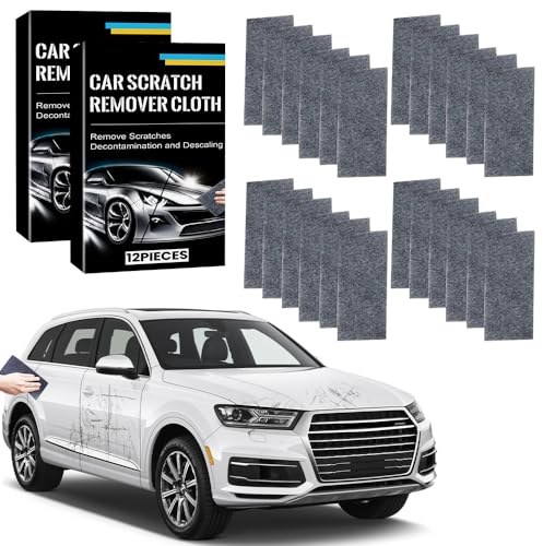 Hojalis 24Pcs Nano Sparkle Tuch Auto Kratzer Original, Nano Sparkle Cloth, Nano Sparkle Tuch Auto Kratzer, Nano Sparkle Cloth Car Scratch Remover, für Reparatur Von Leichten Kratzfarben, Lackpflege