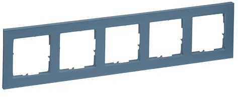 LEGRAND, SEANO+ 5-fach Rahmen, halogenfreies Thermoplast, nachhaltige Produktion und Verpackung, Farbe: Petrol lackiert, 765585