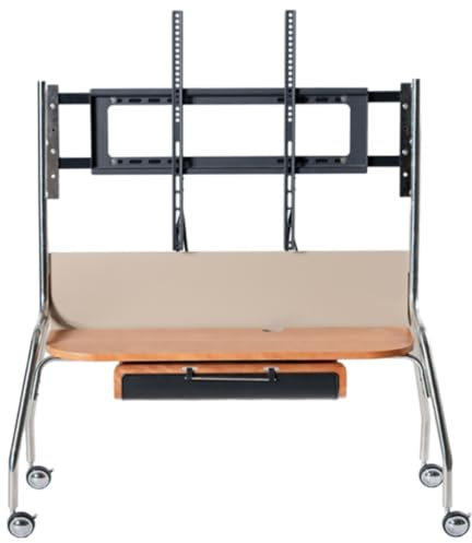 Support TV Pied TV Support Tele Support TV Roulant Chariot TV Mobile sur Roues Support TV pour Support TV Au Sol TV De 55 À 85 Pouces avec Étagère De Rangement Support TV sur Pied (Color : B, Size :