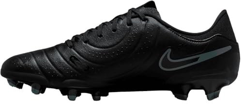 Nike Men's Legend 10 Academy Fg/Mg Soccer Shoe, Black/Black-Deep Jungle, 6 UK