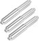 Toilet Paper Holder Roller, 3 PCS Plastic Toilet Paper Holder Insert Silver Toilet Tissue Roll Holder Rod Stainless Steel Toilet Paper Spring Holder Chrome Toilet Paper Holder Replacement Rod Kit