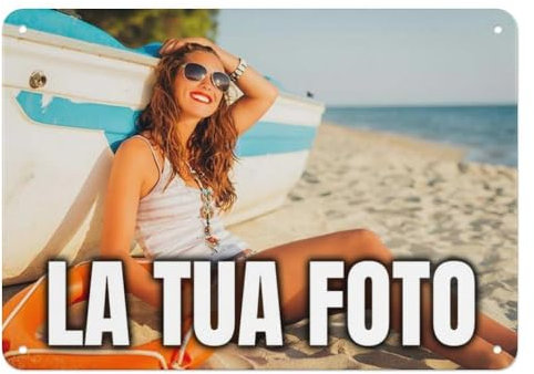 targhe personalizzate da esterno, Cartello in metallo personalizzato per casa o lavoro con il tuo foto, Interno ed esterno, per la casa e ufficio Bar famiglie, Impermeabile e Resistente ai Raggi UV