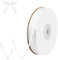 qingmeng Satinband Weiss, 91m Geschenkband Weiss Breit, 3mm Schleifenband, Geschenkband Weiß Hochzeit Stoff, Ribbon Geschenk Band für Taufe Geburtstag Deko Geschenkverpackung