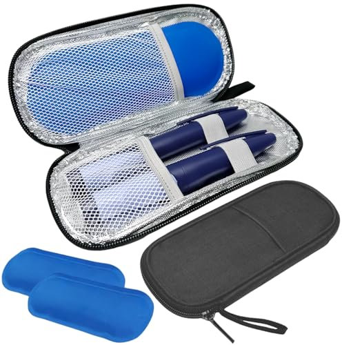 Bolsa Enfriadora para Insulina,Bolsa Viaje Insulina,Bolsa Pluma Insulina,Mini Enfriador Medicamentos para Viaje,Estuche Aislado para Insulina,Bolsa para Viajes Diabéticos,Bolsa Refrigeración Portátil