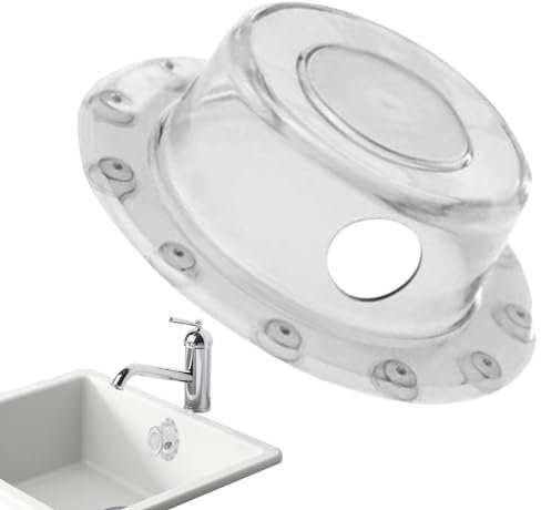 Bathtub Overflow Stopper - Overflow Sink | Bathtub Suction Cup Drain Stopper | Clear Bathtub Drain Cover | Bathtub Overflow Cover with Suction Cups | Tub Overflow Drain Stopper for Deeper Bath
