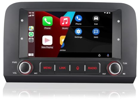 Autoradio per Fiat Croma 2005-2012 Radio con Wireless Carplay/Android Stereo 7 IPS Touch Screen/Bluetooth/Mirror Link/FM/AM/USB