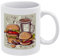 Mug Hamburger Und Tassen Kaffeebecher Niedliche Glühweinbecher Hochwertige Keramikbecher Für Morgentee Kakao Tee 330Ml