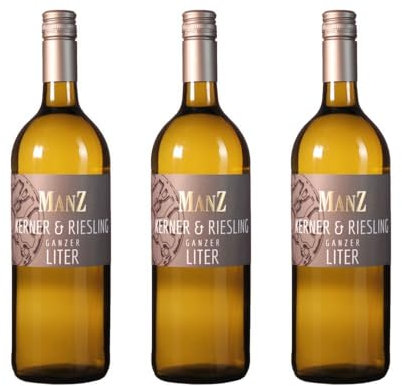 Vorteilspaket Weingut Manz (1L) Kerner & Riesling (223) LIEBLICH (3 x 1.00 Liter)/ErnenWein/Wine