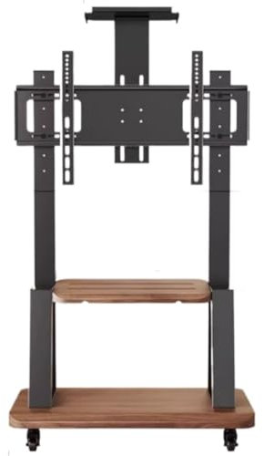 Supporto Tv Supporto Monitor Supporto TV Mobile Regolabile In Altezza Per TV Da 32 A 80, Carrello TV Con Ruote Girevoli Bloccabili E Ripiano A 2 Livelli Mobile Tv Universale