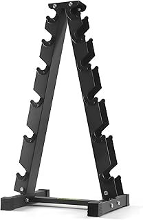 INVERSE SPORTS 5 Tier Dumbbell Rack 350kg Capacity Tree Hex Design Vertical Weight Storage Stand for Home Gym Fitness