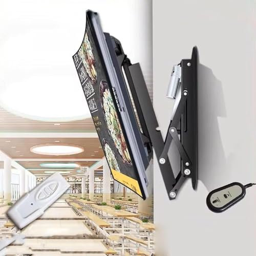 LGHLZGVF Electric Ceiling TV Mount, Ceiling TV Bracket, Hidden Drop Down TV Lift, TV Wall Mount Ceiling Mount TV Bracket, 0-85° Flip Down