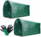 Recogedor de hojas, recogedor de recortes de hierba, bolsas de césped, contenedor de residuos de jardín, bolsas de patio, 2 piezas reutilizables con guantes, recogedor de hojas para césped, hojas de