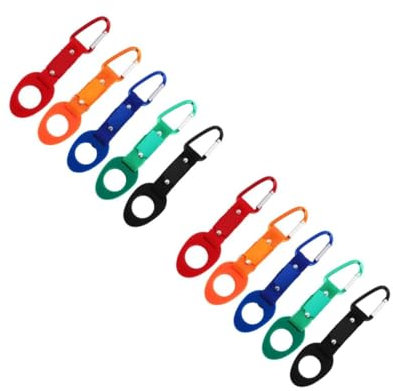 Toyvian 2 Ensembles Crochets De Transport pour Bouteilles Eau Porte Bouteille Silicone pour Camping Randonnée 5 Pièces * 2