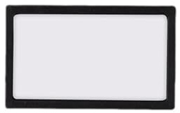 Magnetetiketten Aktenschrank Etiketten 5x8cm mit Klaren Kunststoffhüllen für Klassenzimmer, Zuhause, Büro, Garage, Kühlschrank-Black||50pcs
