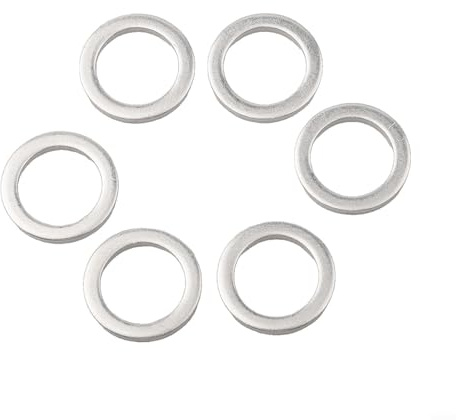 Zilimontt Aluminium-Ölablassschraube Unterlegscheibe Dichtung für for hyundai (2007–2021) und (2001–2021) – OEM 21513–23001, 25 Stück, Silber, Ersatzgrad