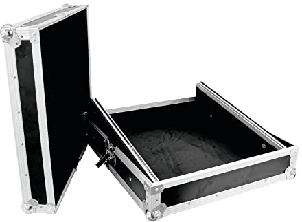 ROADINGER Mixer-Case Profi MCB-19, schräg, sw, 12HE | Flightcase für 483-mm-Geräte (19)