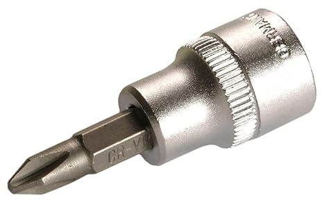 SW-Stahl S2229-PH3 Schraubendreheinsatz, 10 mm (3/8) Antrieb, PH3 Kreuz | Bit-Einsatz aus Chrom-Vanadium-Stahl fuer Ratschen und Drehmomentschluessel, Kreuzschlitz-Profil PH3, 10 mm Antrieb