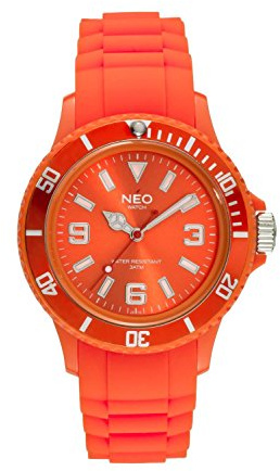 NEO watch N1 – 020 – Uhr Unisex, Silikon-Armband orange