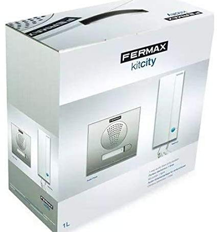 Fermax - Kit portero n-city 2l (Hombres, L, Blanco, Sólido, 2 viviendas, Kit)