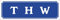 WERBEPUNKT. Schild im Straßenschild-Design THW 30 x10 cm Alu-Verbund