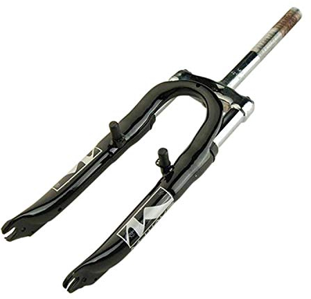 Fourche vtt 20 suspendue noire filetee 1 v-brake a tasseaux