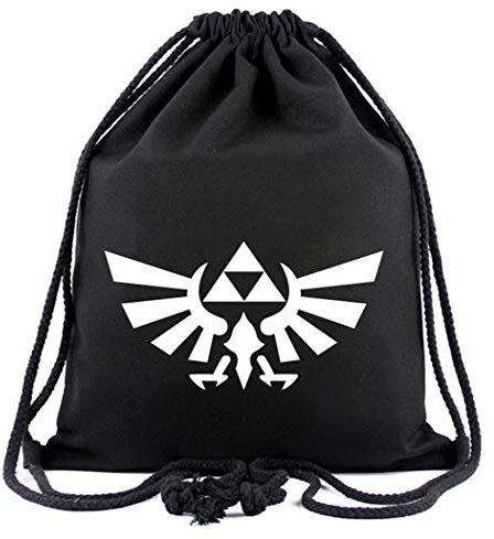 WANHONGYUE Game Sporttasche Turnbeutel Training Tasche Gym Sack Drawstring Bag Schwarz-2