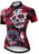 Mountainbike-Jersey-Shirts der Radfahren Jersey-Frauen Kurze Hülse Straße Fahrrad-Kleidung Pro-Team MTB übersteigt Sommer-Kleidung Schädel rot Größe L