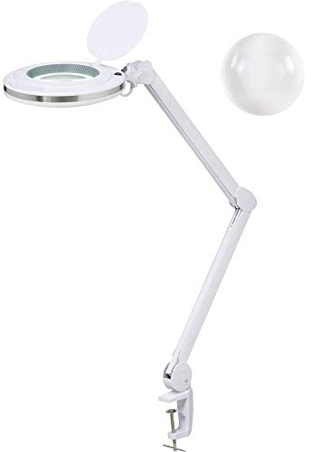 Toolcraft 2147853 LED Lupenleuchte 60 SMD LED 5D 2.25X Vergrößerungsfaktor=2.25 x 122mm 2021 Energieeffizienzklasse F (A - G)