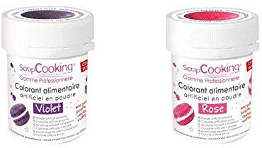 2 Powdered Food colorings - Violet-Pink