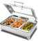 Aprilhp Contenedor para Comida de Acero Inoxidable con GN Servidor de Buffet, Calienta Platos Electrico para Catering y Restaurantes, 400W, 58×44×25cm gn 1/3