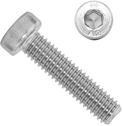 Zylinderschrauben mit Innensechskant (ISK) und niedrigem Kopf M8x20 mm aus Edelstahl A2 (10 Stück) | DIN 7984 - Gewindeschrauben - Schrauben von MESAROS®