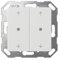 GIRA Taster Wippe 517403, White, Edelstahl, KNX-Taster, Flach, Premium, 8 Millimeter, Schalter