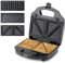 Ufesa SW7950 Sandwichera 3 en 1 Cook&Fun, 900W, Grill, Gofres y Sandwiches, Placas Antiadherentes Extraibles, Sin BPA, Inox
