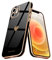 Teageo for iPhone 12 Case Cute Heart Pattern for Women Girls Slim Luxury Bling Plating Soft TPU Anti-Scratch Shockproof Bumper Phone Case for iPhone 12, Black