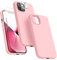 Dssairo [5-in-1 Entworfen für iPhone 13 Hülle, mit 2xDisplayschutzfolie + 2xKameraobjektivschutz, Flüssigsilikon, Handyhülle [weiches, kratzfestes Mikrofaser-Futter] 15.5 cm (6.1 Zoll) 2021 (Rosa)…