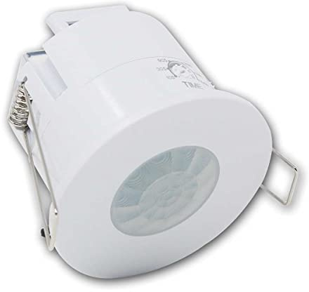world-trading-net - Decken-Einbau Bewegungsmelder für 230V, 360° Erfassungswinkel, 6m Reichweite, LED geeignet, IP65
