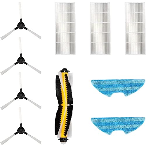 LILYY for Bagotte BL509 Staubsauger Hauptbürste Seitenbürsten Filter Wischtuch Kehren Haushaltskehrmaschine Ersatz