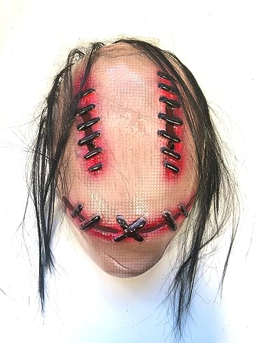 RUBIE'S Rubies – Zubehör für Erwachsenenkostüm, offizielles Halloween-Kostüm – Maske Voodoo-Puppe mit Haaren – Einheitsgröße – für Halloween-Kostüme, Frauen und Männer