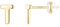 TINGN Ohrstecker Ohrringe Silber 925 Mädchen Damen, Initial T Kleine Ohrstecker Gold Ohrschmuck für Tochter Kind Geburtstagsgeschenk für Enkelin Nichte Kinder